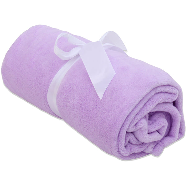 Plush Fleece Blanket - Lavender - Threadart.com