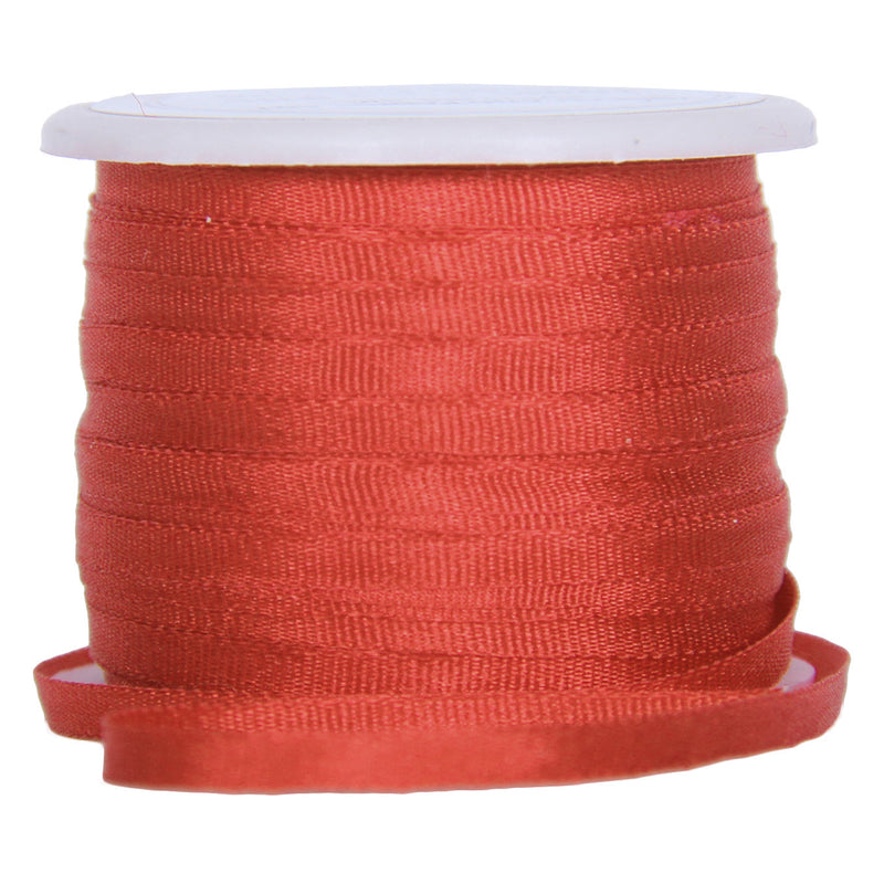 Silk Ribbon 2mm Auburn x 10 Meters No. 524 - Threadart.com
