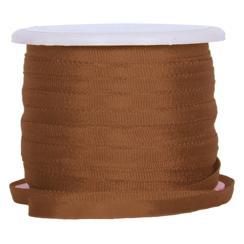 Silk Ribbon 2mm Brown x 10 Meters No. 671 - Threadart.com