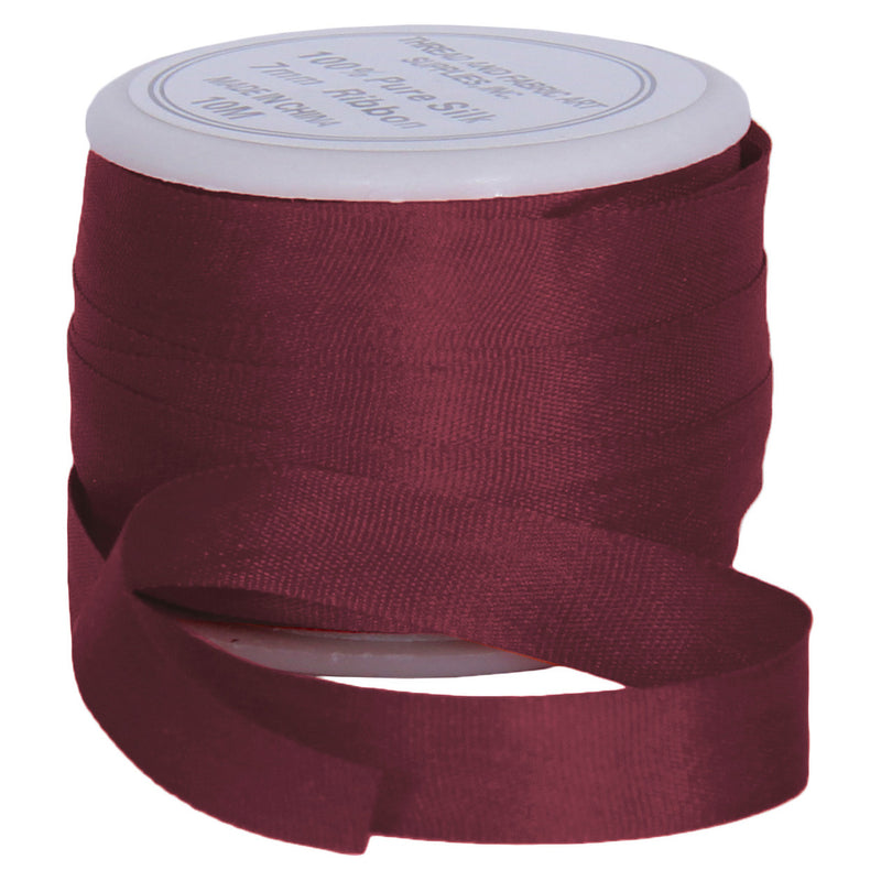 Silk Ribbon 7mm Cocoa x 10 Meters No. 563 - Threadart.com