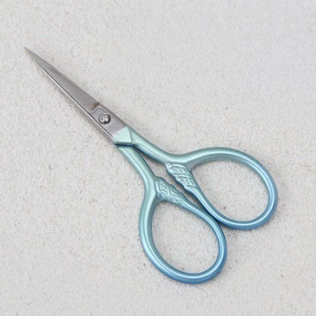 Teal Metallic Embroidery Scissors - Threadart.com