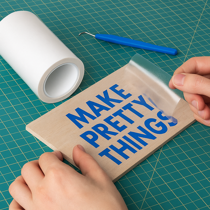 Clear Strong Grip Transfer Tape Roll for Self Adhesive Vinyl - 12" x 100 Yard Roll - Threadart.com