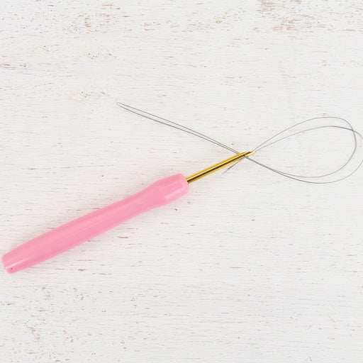 3.5mm Pink Punch Needle Tool With Threader - Threadart.com