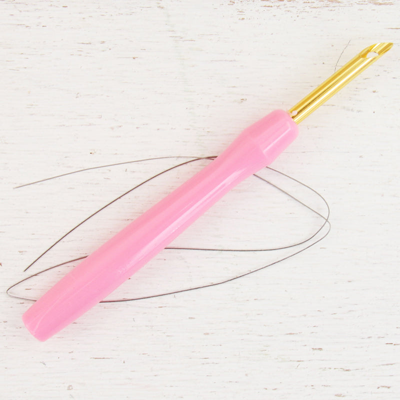 5mm Pink Punch Needle Tool With Threader - Threadart.com
