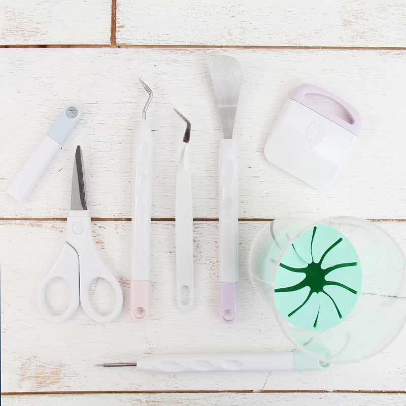 8 Piece Teal Craft Vinyl Tool & Accessories Kit for Cricut and Silhouette Machines - Threadart.com