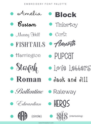 Monogrammed Grosgrain Ribbon Bows - Embroidered Initial - Threadart.com