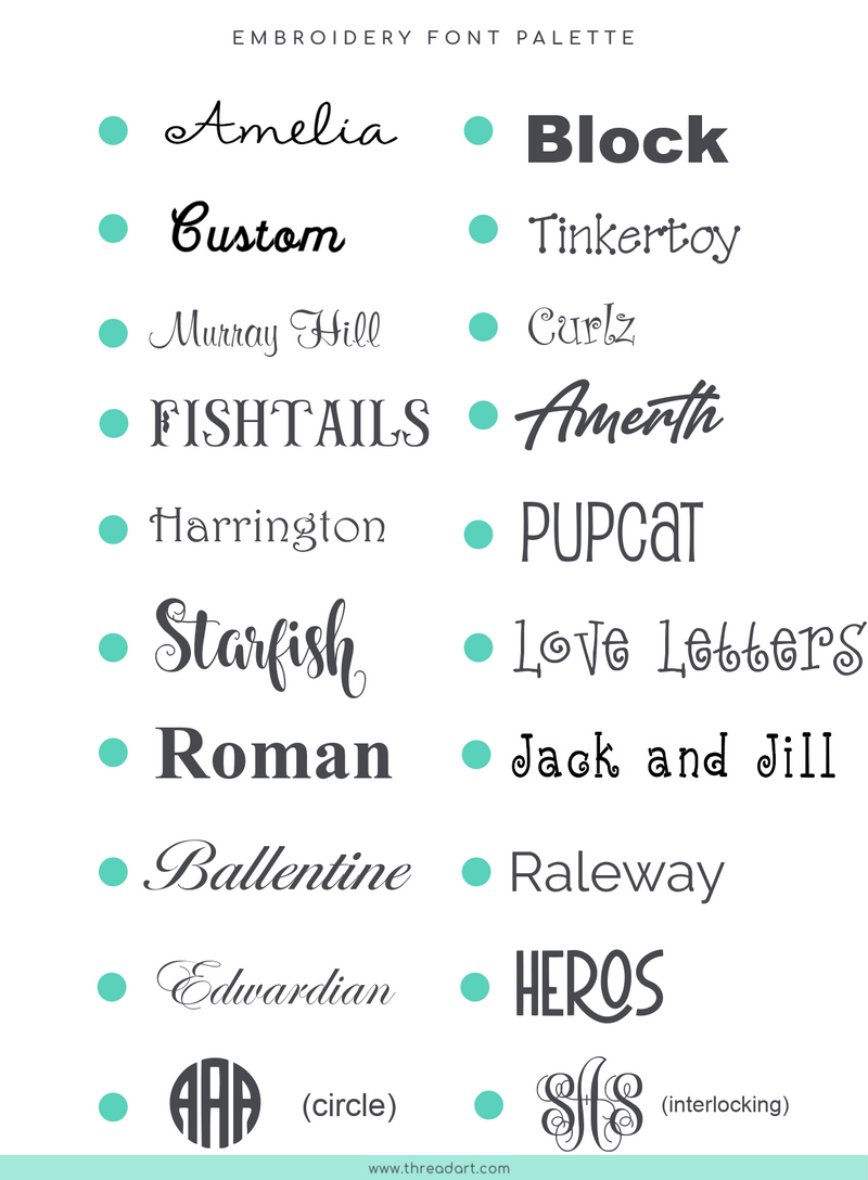 Monogrammed Grosgrain Ribbon Bows - Embroidered Initial - Threadart.com