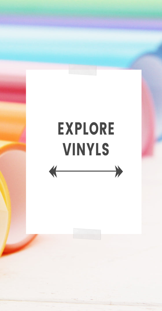 Craft Vinyl Adhesive & Iron On Vinyl for Cricut & Silhouette Cutters