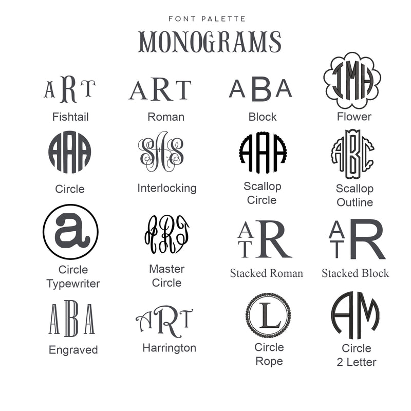 Personalized Round Seersucker Cosmetic Pouch 6" With Embroidered Monogram - Threadart.com