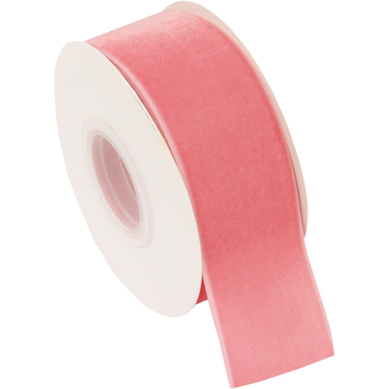 Dusty Rose Velvet Ribbon - 1 1/2" Wide Roll - 5 Yards - Threadart.com
