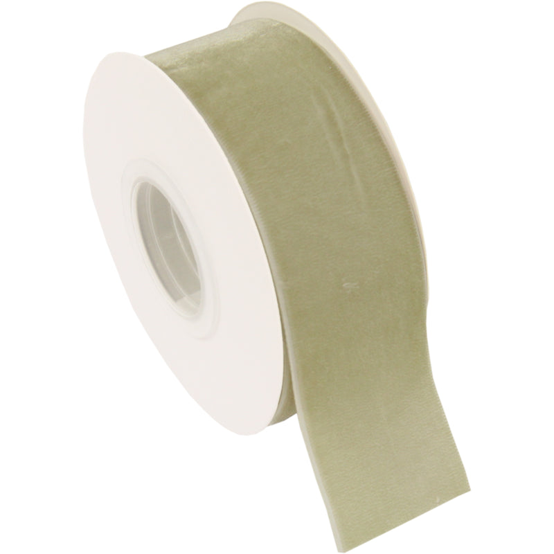 Spring Moss Velvet Ribbon - 1 1/2" Wide Roll - 5 Yards - Threadart.com