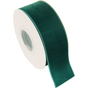Hunter Green Velvet Ribbon - 1 1/2" Wide Roll - 5 Yards - Threadart.com