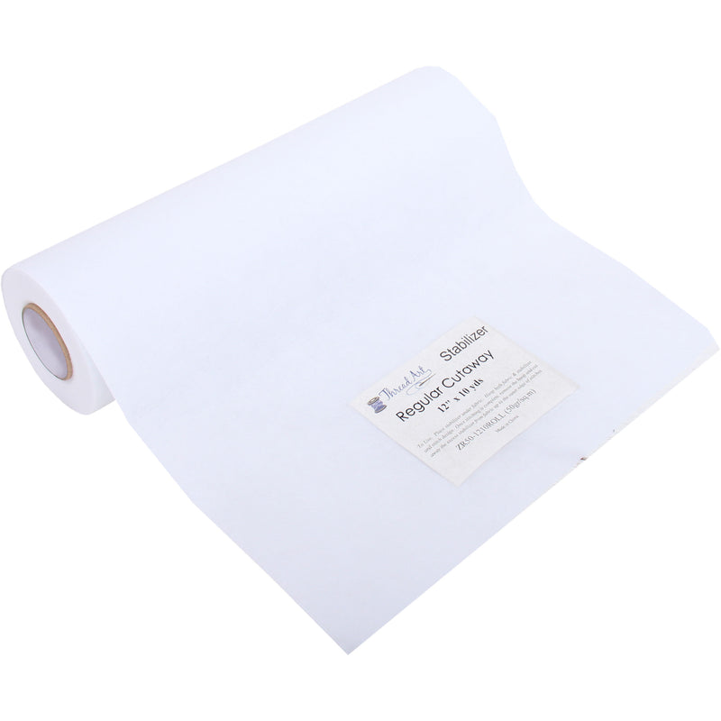 Regular Cutaway Embroidery Stabilizer - 12 inch 10 yd roll - Threadart.com