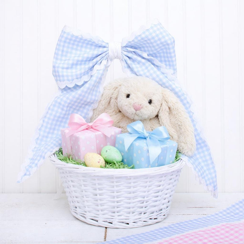 Easter Wreath Sash or Basket Bow - Pink Blank - Threadart.com