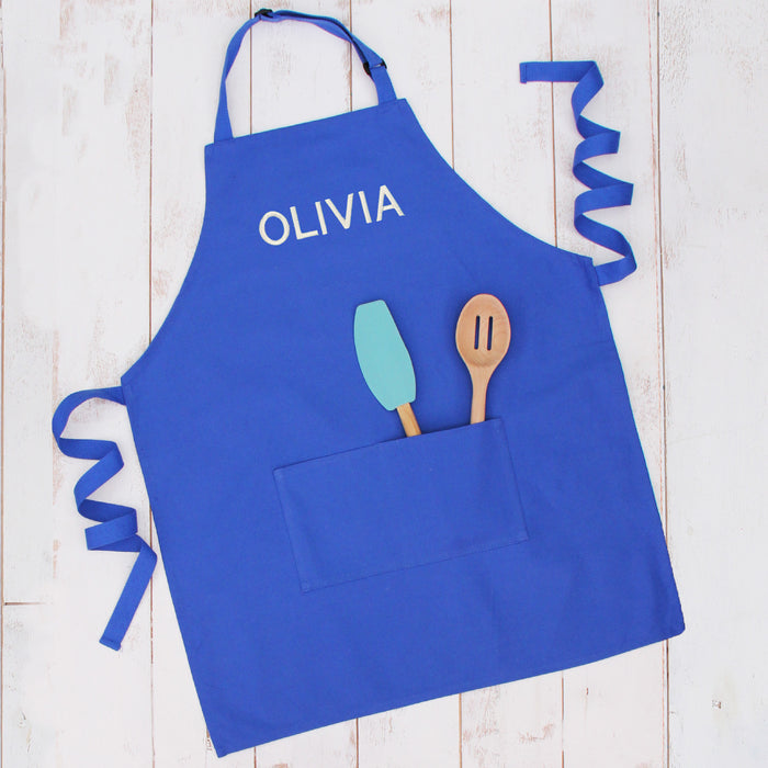 Personalized Canvas Aprons with Embroidered Custom Text - Threadart.com