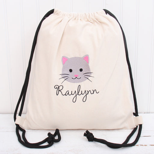 Personalized Animal Drawstring Bags - Custom Embroidery - Choose Animal & Name - Threadart.com