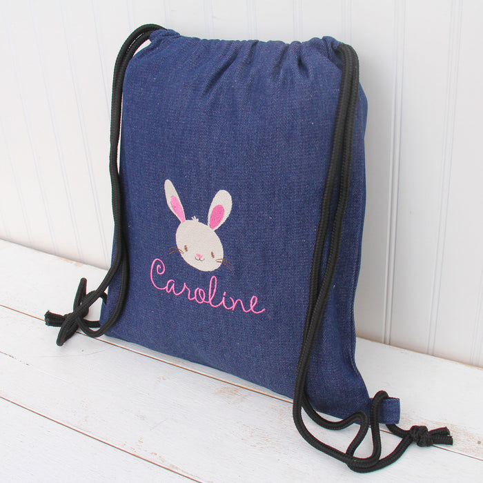 Personalized Animal Drawstring Bags - Custom Embroidery - Choose Animal & Name - Threadart.com