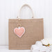 Personalized Fabric Bear Keychain - Bag Charm or Party Favor - Linen Fabrics - Threadart.com