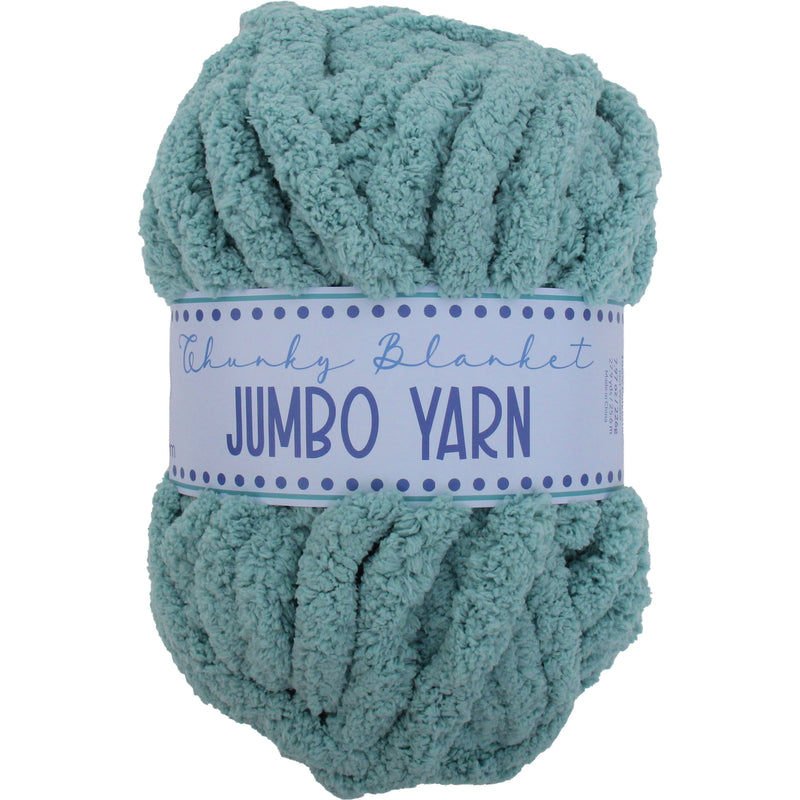 Jumbo Blanket Yarn - Teal Chunky Chenille Yarn for Hand Crochet and Knitting - Threadart.com