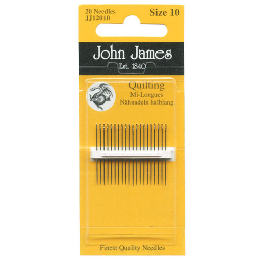 John James Hand Needles Quilting Size 10 - Threadart.com