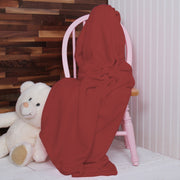Pack of 3 Plush Fleece Blanket - Maroon - Threadart.com