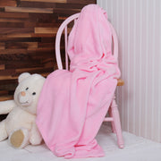 Plush Fleece Blanket - Light Pink - Threadart.com