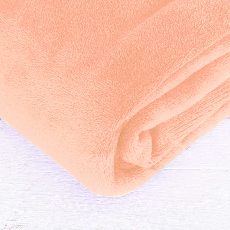 3 Pack of Plush Fleece Blanket - Coral - Threadart.com