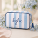 Personalized Striped Cosmetic Bags - Customized With Embroidery - Threadart.com