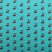 Premium Cotton Quilting Fabric Sold By The Yard - Confetti Brights Collection - Aqua Cherry - Threadart.com