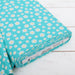 Premium Cotton Quilting Fabric Sold By The Yard - Confetti Brights Collection - Aqua Daisies - Threadart.com