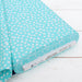 Premium Cotton Quilting Fabric Sold By The Yard - Confetti Brights Collection - Aqua Heart - Threadart.com