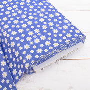 Premium Cotton Quilting Fabric Sold By The Yard - Confetti Brights Collection - Blue Daisies - Threadart.com