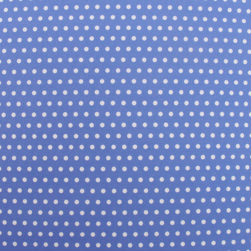 Premium Cotton Quilting Fabric Sold By The Yard - Confetti Brights Collection - Blue Dots - Threadart.com