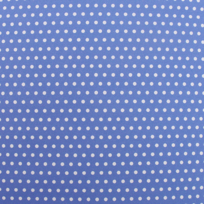 Premium Cotton Quilting Fabric Sold By The Yard - Confetti Brights Collection - Blue Dots - Threadart.com