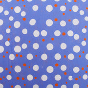 Premium Cotton Quilting Fabric Sold By The Yard - Confetti Brights Collection - Blue White Orange Dot - Threadart.com