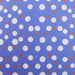 Premium Cotton Quilting Fabric Sold By The Yard - Confetti Brights Collection - Blue White Orange Dot - Threadart.com