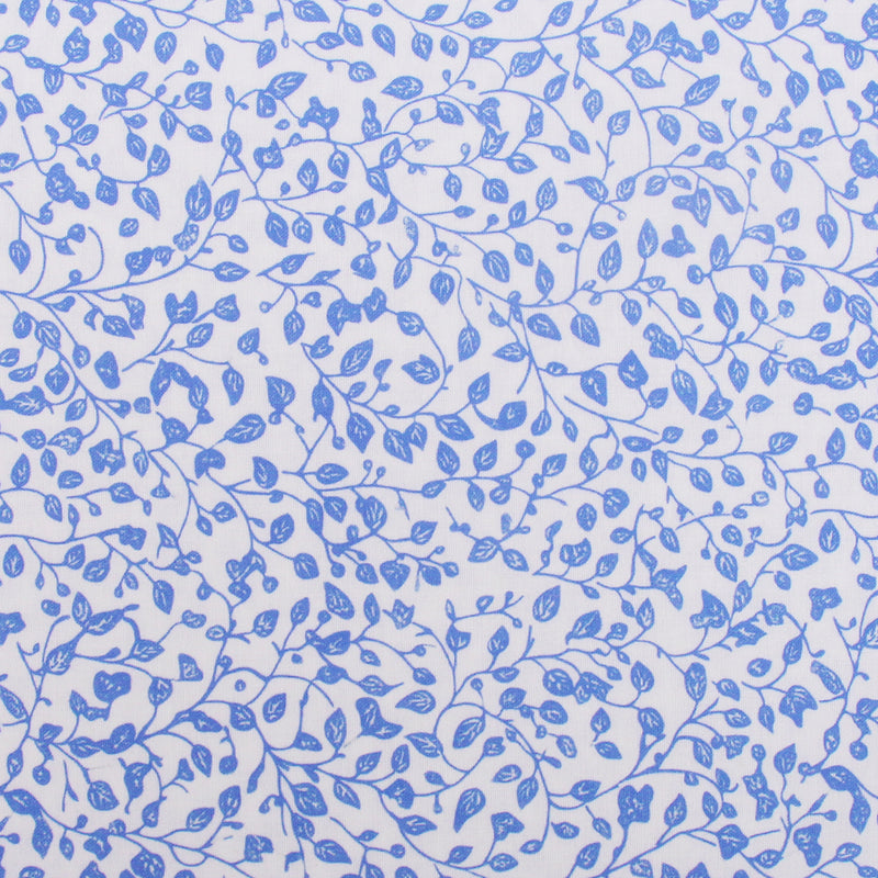Premium Cotton Quilting Fabric Sold By The Yard - Confetti Brights Collection - Blue Vines - Threadart.com