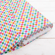 Premium Cotton Quilting Fabric Sold By The Yard - Confetti Brights Collection - Checked - Threadart.com
