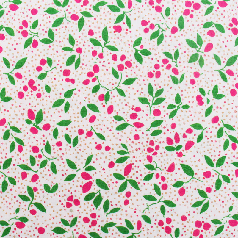 Premium Cotton Quilting Fabric Sold By The Yard - Confetti Brights Collection - Leaves - Threadart.com