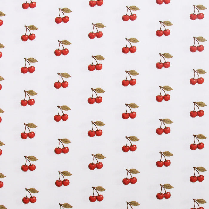 Premium Cotton Quilting Fabric Sold By The Yard - Confetti Brights Collection - White Cherry - Threadart.com