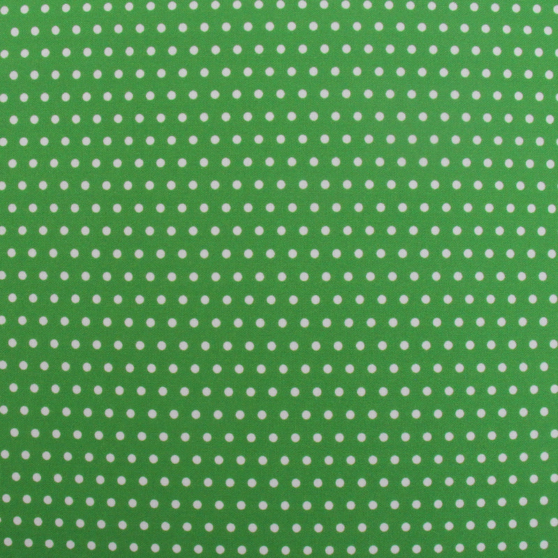 Premium Cotton Quilting Fabric Sold By The Yard - Confetti Brights Collection - Green Dot - Threadart.com