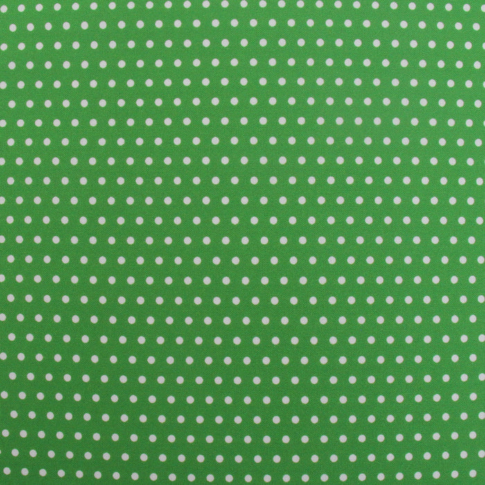Premium Cotton Quilting Fabric Sold By The Yard - Confetti Brights Collection - Green Dot - Threadart.com