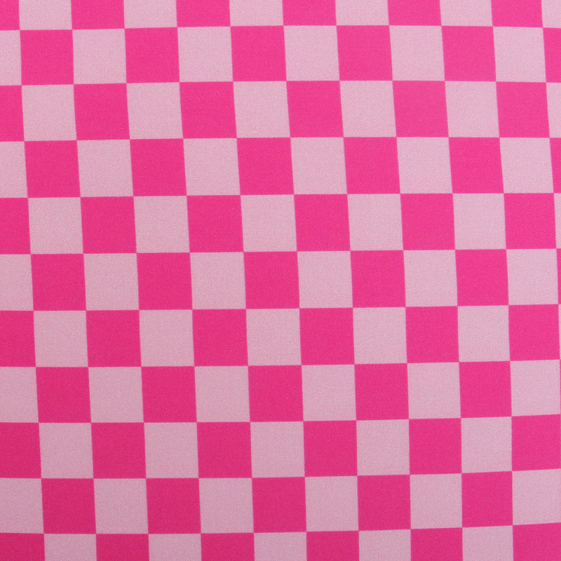 Premium Cotton Quilting Fabric Sold By The Yard - Confetti Brights Collection - Hot Pink Check - Threadart.com