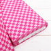 Premium Cotton Quilting Fabric Sold By The Yard - Confetti Brights Collection - Hot Pink Check - Threadart.com