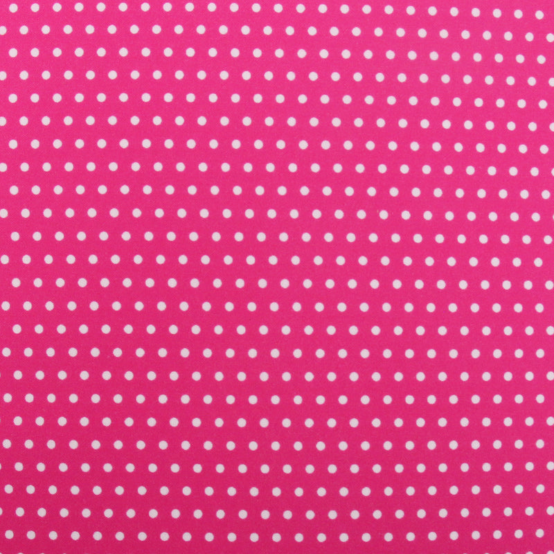 Premium Cotton Quilting Fabric Sold By The Yard - Confetti Brights Collection - Hot Pink Dots - Threadart.com