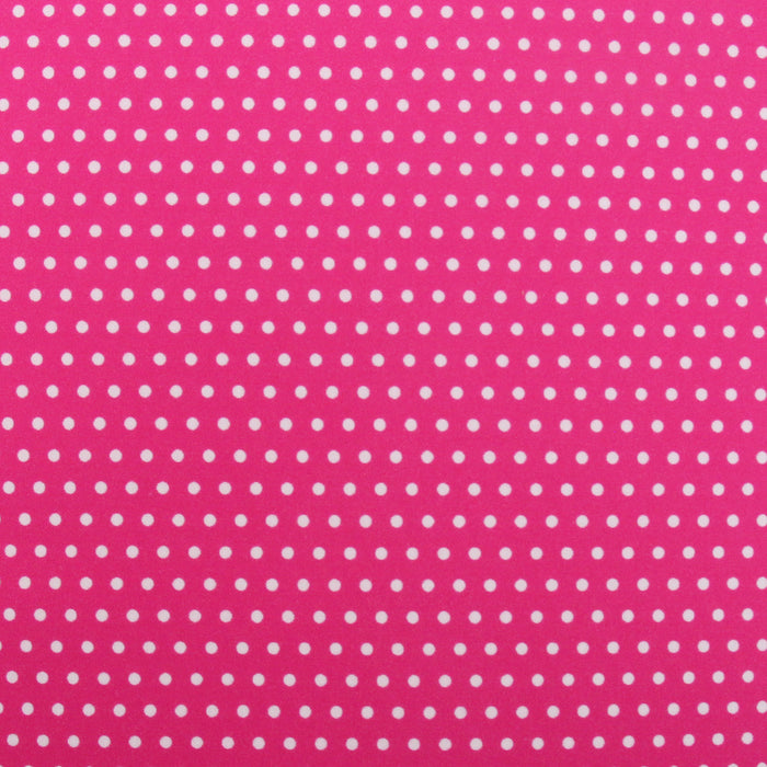 Premium Cotton Quilting Fabric Sold By The Yard - Confetti Brights Collection - Hot Pink Dots - Threadart.com