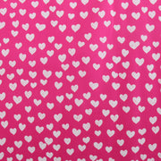 Premium Cotton Quilting Fabric Sold By The Yard - Confetti Brights Collection - Hot Pink Hearts - Threadart.com
