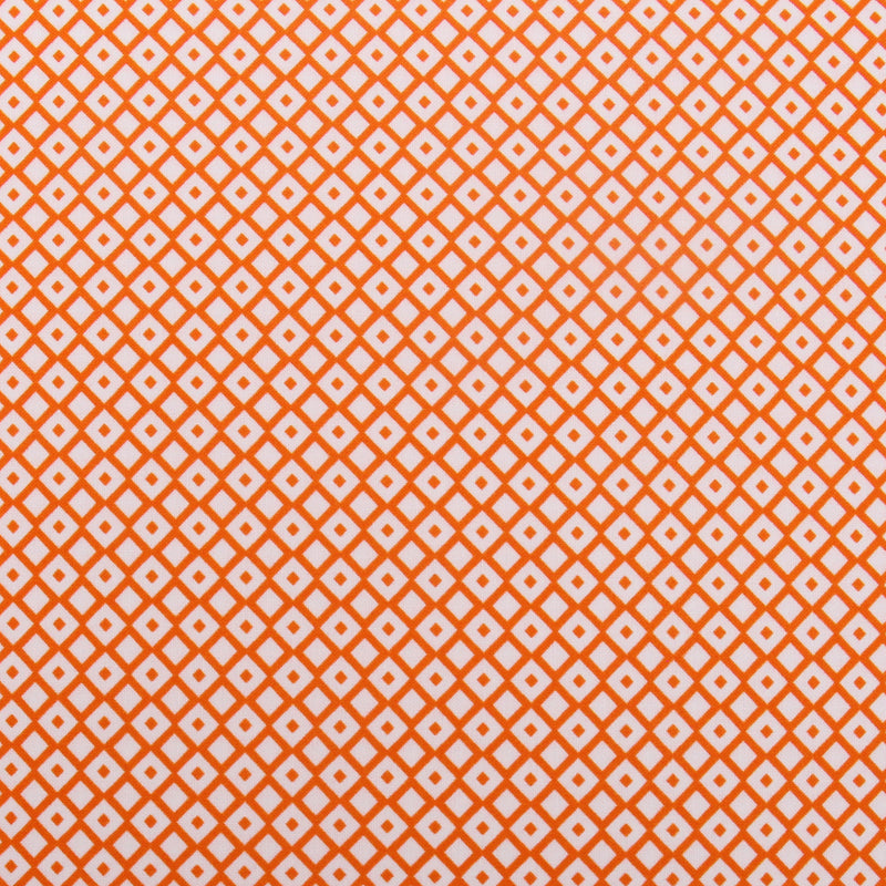 Premium Cotton Quilting Fabric Sold By The Yard - Confetti Brights Collection - Orange Diamonds - Threadart.com
