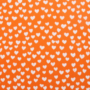 Premium Cotton Quilting Fabric Sold By The Yard - Confetti Brights Collection - Orange Hearts - Threadart.com