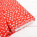 Premium Cotton Quilting Fabric Sold By The Yard - Confetti Brights Collection - Red White Aqua Dots - Threadart.com